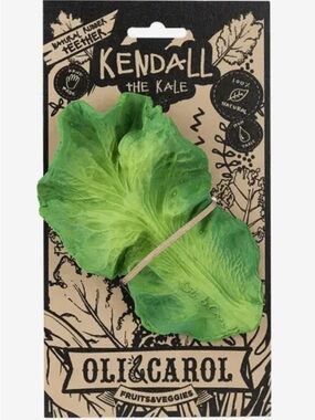 Oli + Carol Organic Baby Teether in “Kendall The Kale”